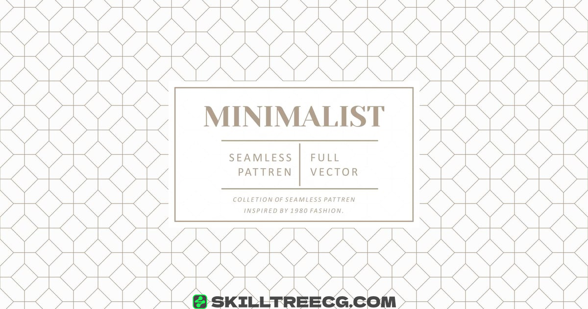 White Minimalist Seamless Pattern（885744）-技能树